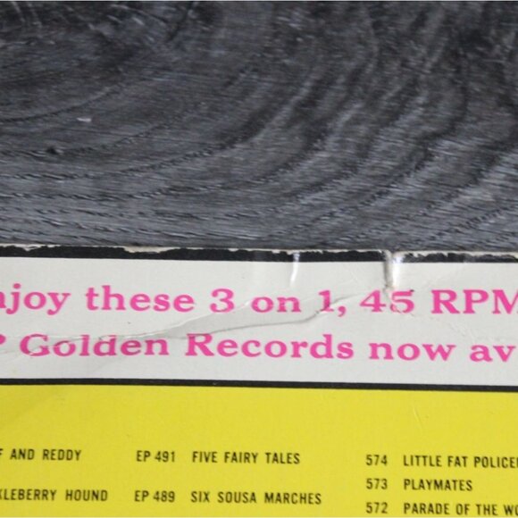 Vintage Little Golden Records 'Lets All Sing Together!' Childrens Vinyl Record-E - Picture 5 of 8
